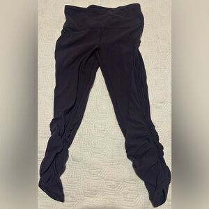 Ivivva Dark Purple Leggings with Side Detail Size 7